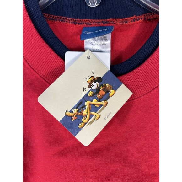 Vintage Disney Mickey Mouse Sweatshirt Women’s PM Red Scarf Embroidered - Picture 11 of 11